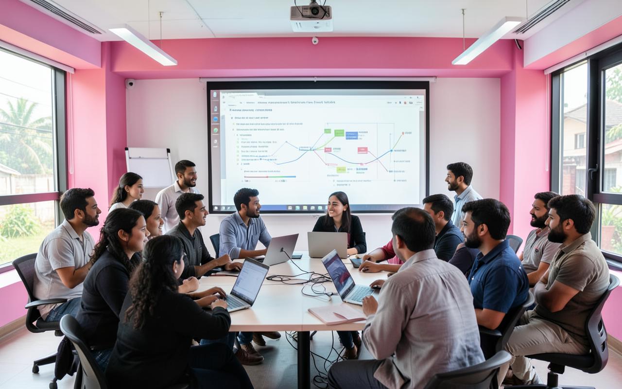 AI developers sharing ideas during a community gathering in Pune